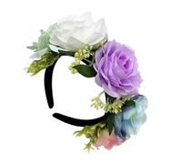 Diadema de flores naturales para playa, boda, fotografía, día de San Valentín y fiesta, reunión, disfraz, diadema