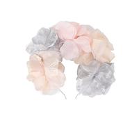 Diadema de flores para mujer, corona de flores de alta simulación, guirnalda de boda, corona para el pelo, tamaño ajustable, suave y duradera, diadema para fiesta nupcial para (Multicolor)