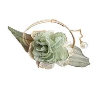 Diadema de flores para niñas, decoración del hogar, adorno para adultos, decoración de cabeza, suministros de tela