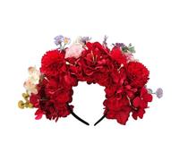 Diadema de flores para novia, diadema para mujer, diadema de seda, accesorio para el pelo, colorido diseño floral