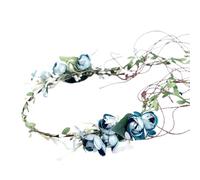 Diadema de flores pastorales para viajes, tomar fotos, primavera, niña, aro étnico, boda, fiesta, novia, diadema de flores para mujer, diademas bohemias con flores para mujer, bohemias