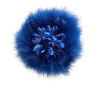 Diadema de flores peludas con plumas para el pelo, para eventos de cosplay, para varias ocasiones, tocado para fiestas, cosplay