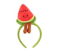 Diadema de frutas de felpa de sandía para fiesta de cumpleaños, aspecto de cosplay, lavado de cara, 54-56 cm, diadema de sandía de uso común