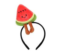 Diadema de frutas de felpa de sandía para fiesta de cumpleaños, aspecto de cosplay, lavado de cara, 54-56 cm, diadema de sandía de uso común