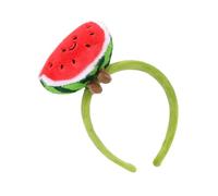 Diadema de frutas de felpa de sandía para fiesta de cumpleaños, aspecto de cosplay, lavado de cara, 54-56 cm, diadema de sandía de uso común