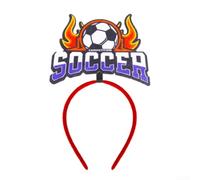 Diadema de fútbol, aro de tela de fieltro, accesorio de animación de partidos de fútbol, resistente al desgaste, diseño cómodo para fiestas de fanáticos (E)