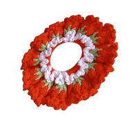 Diadema de ganchillo hecha a mano con diseños florales elástica resistente para mujeres y niñas, trajes elegantes