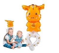 Diadema de globo con forma de animal | Banda de aro de animal de globo | Diadema inflable portátil, mano de dibujos animados con globos, diadema para cumpleaños