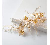 Diadema de hada coreana exquisita para novia, horquilla lateral, tocado de boda