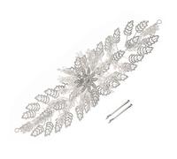 Diadema de hojas de cristal brillante para novia, elegante diadema para el pelo de boda, diadema de novia para ceremonia