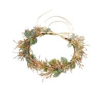 Diadema de hojas de hadas artificiales para niñas, para sesiones de fotos al aire libre, vacaciones, accesorio de fotografía, no conformista, elegante decoración para el cabello