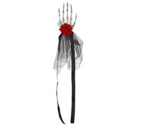 Diadema de hueso de mano - Diadema de mano con esqueleto, tocado de flores góticas, joyería punk de hueso de mano, horquilla de mascarada, diadema de mano esqueleto, horquilla, horquilla, para mujer