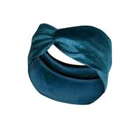 diadema de invierno Diademas elásticas cruzadas de terciopelo Color sólido for mujer, bandas anchas y cálidas for el cabello, turbante, accesorios for, tocados(Blue)