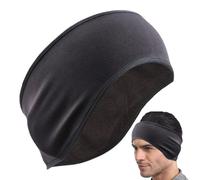 Diadema de invierno - Orejeras de forro polar para mujer, banda para el sudor que absorbe la humedad, equipo elástico para correr, diadema para clima frío para hombres y mujeres