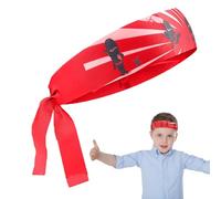 Diadema de Karate Ninja - 92 x 5 cm | Accesorio de Disfraz de poliéster Ligero | de cumpleaños, Escuela, Eventos, Artes Marciales, Cosplay