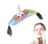 Diadema de lavado facial, diademas divertidas - Diadema divertida de dibujos animados,Accesorios de pelo elásticos de para el cuidado de la piel, maquillaje, lavado facial, mujeres y