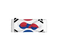 Diadema de lazo con diseño de bandera de la República de Corea, accesorio para el pelo de bebé, adecuado para bebés de 0 a 6 meses o uso diario