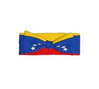 Diadema de lazo con diseño de bandera de Venezuela, accesorio para el pelo de bebé, adecuado para bebés de 0 a 6 meses o uso diario