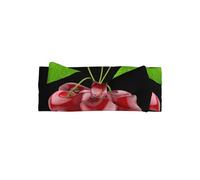 Diadema de lazo con estampado de cerezas frescas, accesorios para el pelo para niños, adecuada para recién nacidos, bebés y niños pequeños