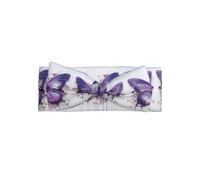 Diadema de lazo para bebé con diseño de mariposa y pintura al óleo morada que combina con cualquier atuendo para bebés, niños pequeños y niños