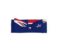 Diadema de lazo para bebé con la bandera de Nueva Zelanda para niñas, diadema de poliéster suave y elástica, perfecta para recién nacidos, 0 a 6 meses, regalo para bebé, accesorio para fotos