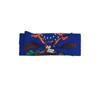 Diadema de lazo para bebé con la bandera del estado de Dakota del Norte, diseño de impresión completa, hecha de material suave y agradable al tacto.