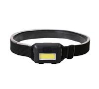 Diadema de luz portátil con panel frontal para ciclismo nocturno | Botón de encendido frontal, panel de luz rectangular, diseño montado en la diadema, iluminación para pesca y ciclismo