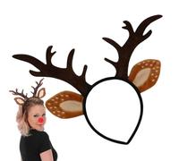 Diadema de madera de ciervo - Peluquería disfraz de Navidad | Diadema linda para disfraz | para fiestas disfrazadas representaciones salones cómics adolescentes adultos familia foto teatro escolar