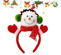 Diadema De Madera De Navidad - Sombreros De Navidad, Accesorios Para El Cabello De Navidad | Tiras De Pelo De Reno Lindas Con Campana, Pinzas Para El Cabello De Vacaciones Con Campana, Banda De Pelo
