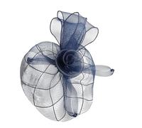 Diadema de malla vintage con flores, accesorio para el pelo para fiestas de novia con banda flexible y cómodo diseño de diademas