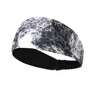 Diadema de maquillaje Gorros Unisex Poliéster Yoga Baloncesto Correr Deportes Sudor Banda absorbente Diadema - Negro(Black)