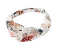 Diadema de maquillaje Moda Mujer Estampado de flores Diadema anudada cruzada Banda for el cabello Gorros elásticos Banda for el cabello Impresión Pequeña diadema fresca 1#(2#)