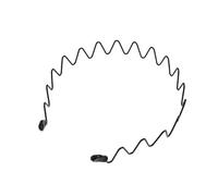 Diadema De Metal Diademas deportivas antideslizantes negras con aro de pelo ondulado Metal Unisex for mujeres y hombres, diadema sencilla, tocado for lavar la cara(Style 04-1pcs)