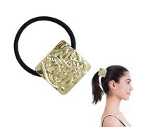 Diadema de metal para el pelo, con forma geométrica para cola de caballo, diadema de cola de caballo, puños dorados de moda, lazos de metal para fiestas, bodas, viajes, ocasiones especiales