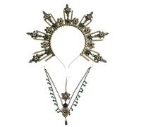 Diadema de metal sin terminar, reutilizable, tocado para teatro, eventos nupciales, sesiones de fotos, paquete de tocados temáticos de divinidad