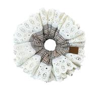 Diadema de moda para el pelo, accesorio para el cabello, grande, encaje a cuadros, para mujeres y adolescentes