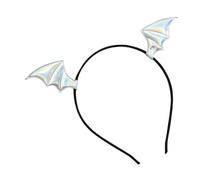 Diadema de murciélago, accesorios para el pelo de Halloween, accesorio decorativo espeluznante con marco ligero y flexible, diseño de ala de murciélago negro, perfecto para accesorios para el cabello