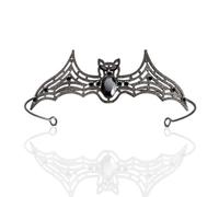 Diadema de murciélago de vampiro barroco, diadema gótica para boda, diadema punk, corona para boda, graduación, cumpleaños, Halloween, accesorios para el cabello, M, aleación, Cristal