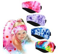 Diadema de Natación Niños, Cinta impermeable para nadar Cinta para el pelo ajustable Natación Banda Cabeza Elástico Protectores auditivos para niños de 7 a 15 años Deportes acuáticos (Teñido)