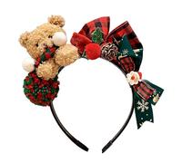 Diadema de Navidad - Complementos para Sombreros Festivos,Diadema de Osos para Niñas Navideña | para Fiestas Cumpleaños Celebraciones Fotografía Festivales y Uso Diario