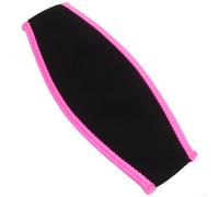 Diadema de neopreno suave para buceo para evitar enredos en el cabello durante el esnórquel y el buceo libre en tono blanco (rojo rosa)