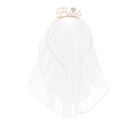 Diadema de novia con velo,Diadema de novia con diamantes de imitación, elegante corona de novia,Despedida de Soltera Accesorios Bride to Be Corona,Despedida de Soltera Accesorios