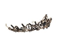 Diadema de Novia Princesa Barroca de Aleación Aro para Pelo, Adorno Retro Elegante para Bodas