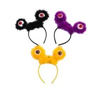 Diadema de ojos alienígenas para Halloween, monstruo, globo ocular con diadema de ribete esponjoso, bola de ojo grande, accesorio de decoración para adultos
