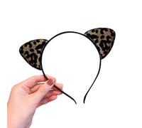 Diadema de orejas de animal, suministros para disfraz de niña, multiuso, decorativa, para compras, viajes, camping, senderismo, bonita horquilla con orejas de animal