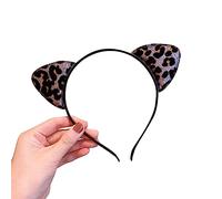 Diadema de orejas de animal, suministros para disfraz de niña, multiuso, decorativa, para compras, viajes, camping, senderismo, bonita horquilla con orejas de animal