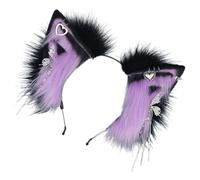 Diadema de orejas de animales, diadema de felpa para cosplay, decoración de cosplay para obras escolares, teatro, disfraces, espectáculos de escenario y bailes