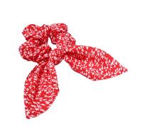 Diadema de orejas de conejo de moda, bufanda para cola de caballo, cuerda elástica para el pelo para mujer, bandas de pelo de leopardo, cinta sólida profesional