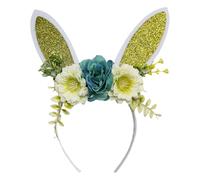 Diadema de Orejas de Conejo para Pascua,Decoración Animada Con Purpurina Para Disfraz - Diadema De Orejas Para Adultos Y Niños,Para Cabina Fotográfica Cumpleaños Maquillaje Fiestas De Navidad