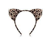 Diadema de orejas de leopardo, orejas de leopardo, diadema Leo, orejas de gato, diademas de leopardo, diadema para adultos, Halloween, carnaval, cosplay, fiesta, accesorio de decoración